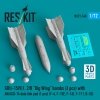 RESKIT RS72-0540 GBU-15(V)1,2/B Big Wing bombs (2 pcs) with AN/AXQ-14 data link pod (1 pcs) (3D Printed) 1/72